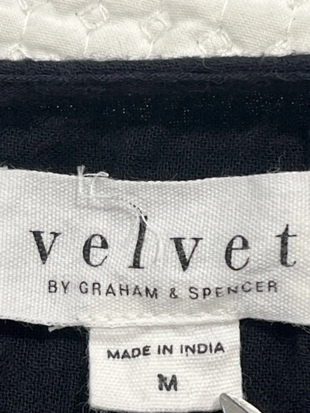 Velvet by Graham & Spencer Black‎ Floral Embroidered Tiered Cotton dress M BOHO